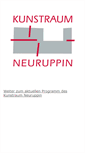 Mobile Screenshot of kunstraum-neuruppin.de